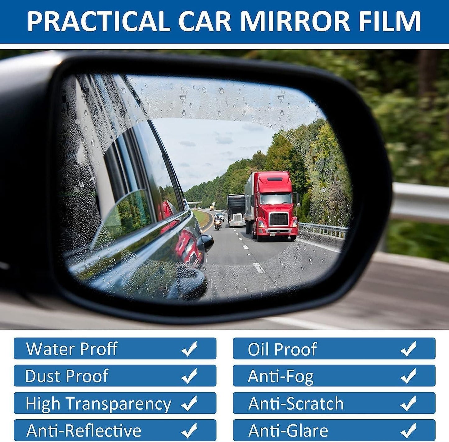 Anti Fog Anti Mist Car Flim - 2window+ 2mirrors