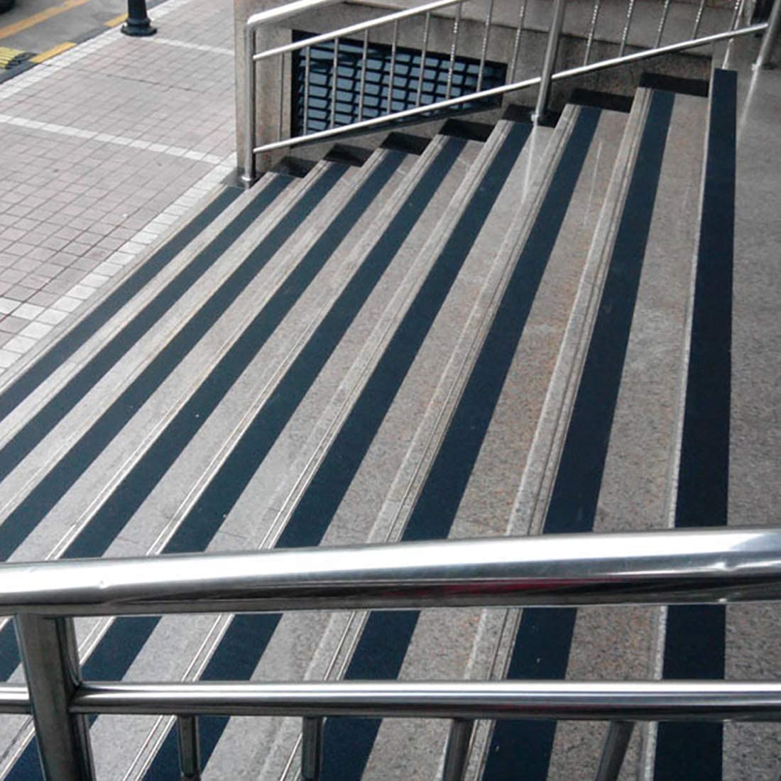 Anti-Skid Tape For Stairs High Traction Abrasive Tape for Slippery Floors, Staircase, Ramps, Indoor, Outdoor |5Mx 50MM (Black) - 1 Pack|