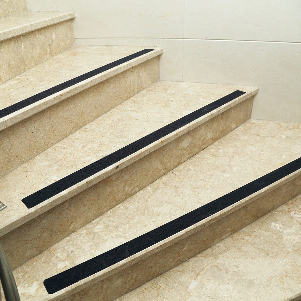 Anti-Skid Tape For Stairs High Traction Abrasive Tape for Slippery Floors, Staircase, Ramps, Indoor, Outdoor |5Mx 50MM (Black) - 1 Pack|