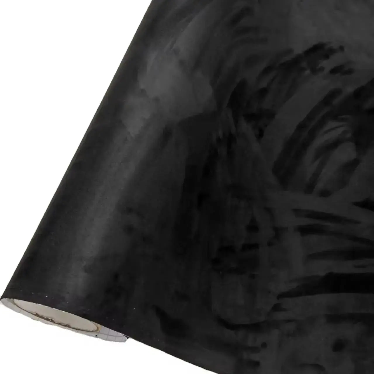 Black Suede Velvet Car Interior  Wrapping Fabric Film