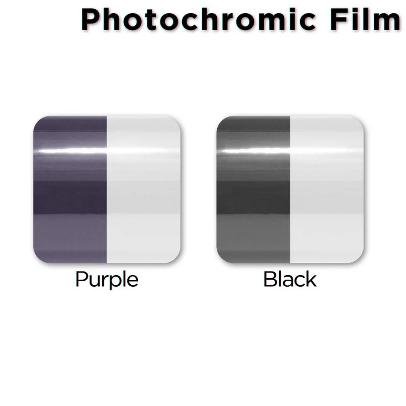Photochromic Headlight Tint- Purple & Black
