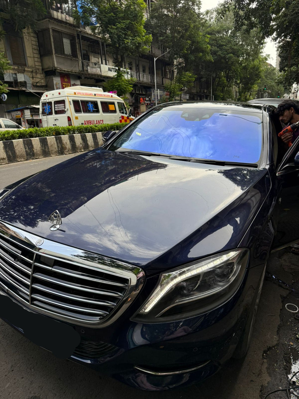 Blue Chameleon Tint Windshield Film