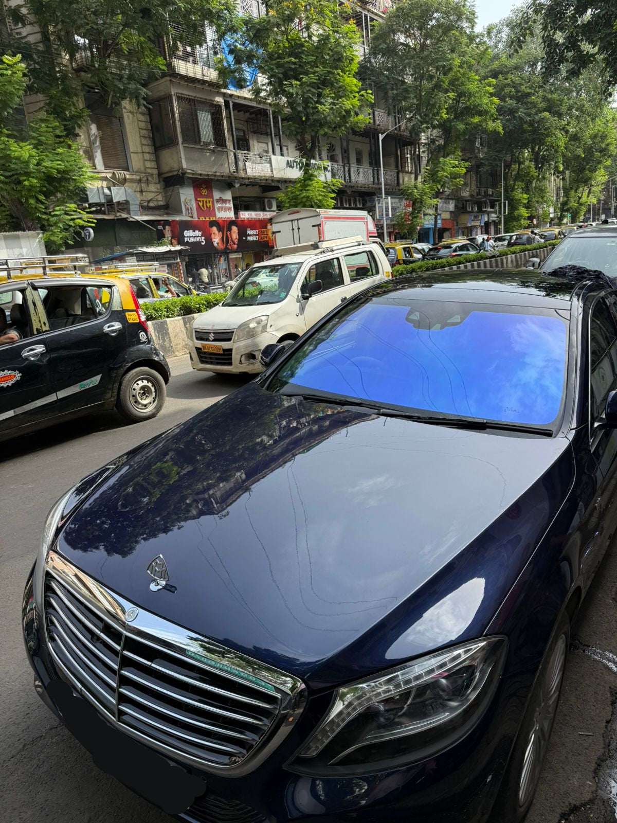 Blue Chameleon Tint Windshield Film