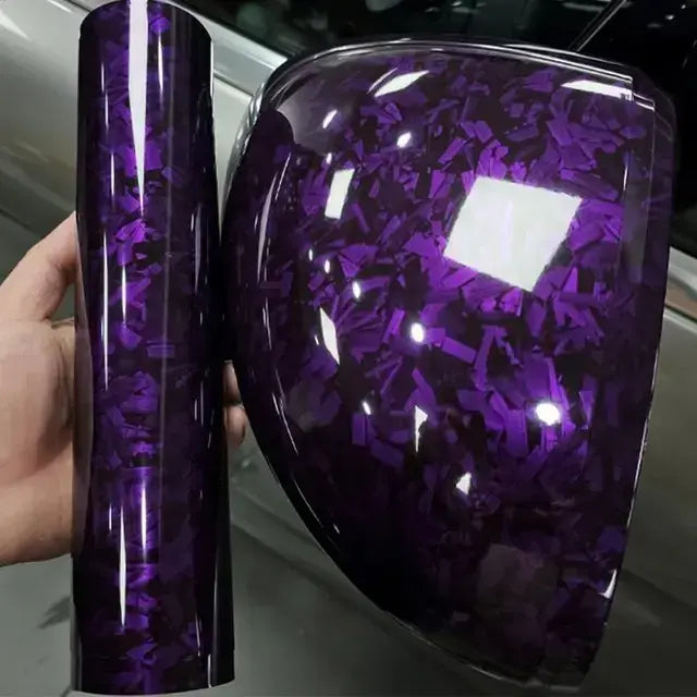 Purple Forged Carbon Wrapping Vinyl