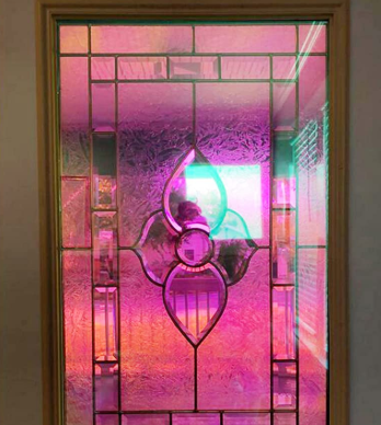 Red Iridescent Window Film, Holographic Window Tint Decorative Dichroic Film Colored Rainbow Film