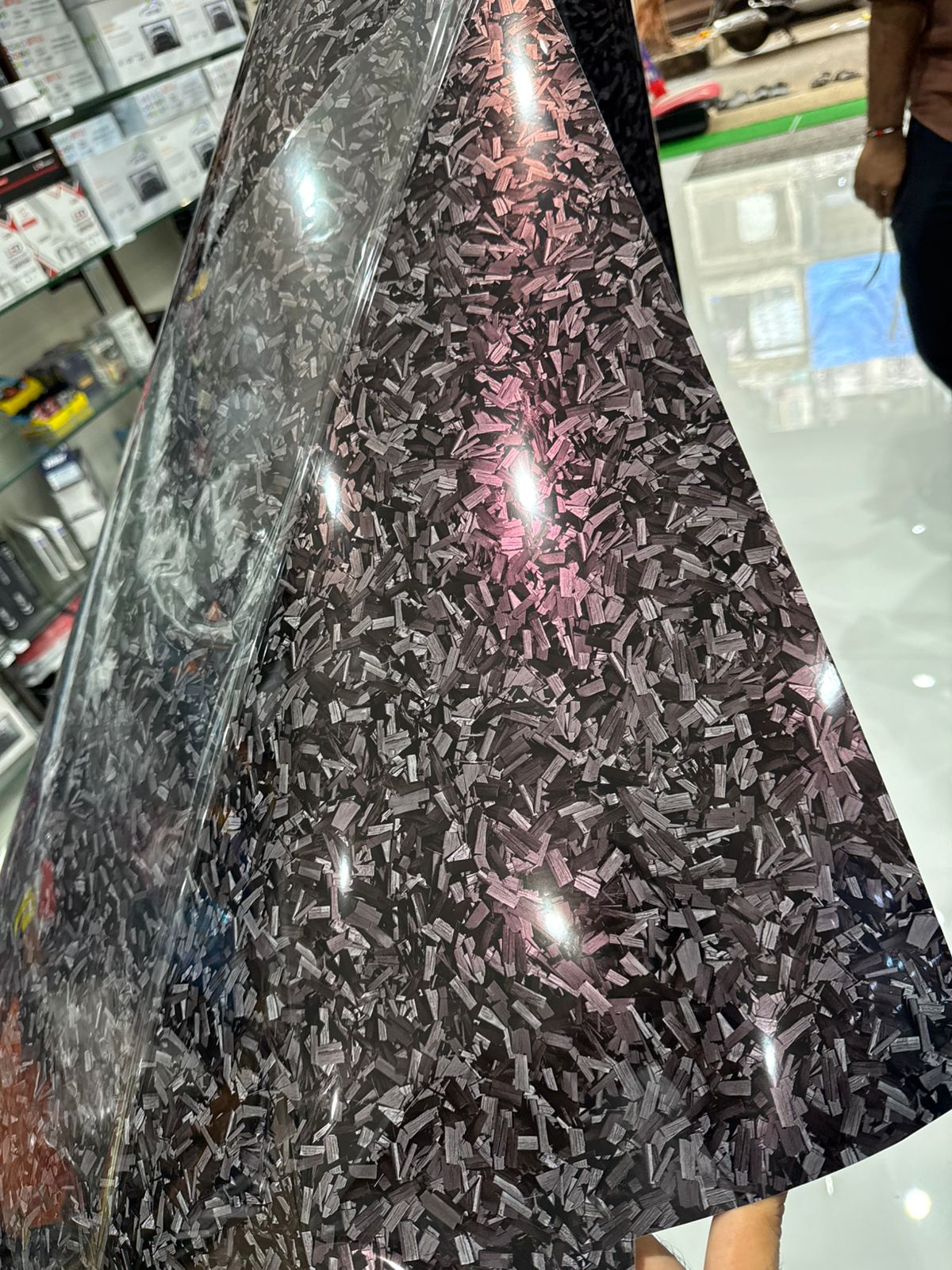 Black Forged Carbon With Redish Tint