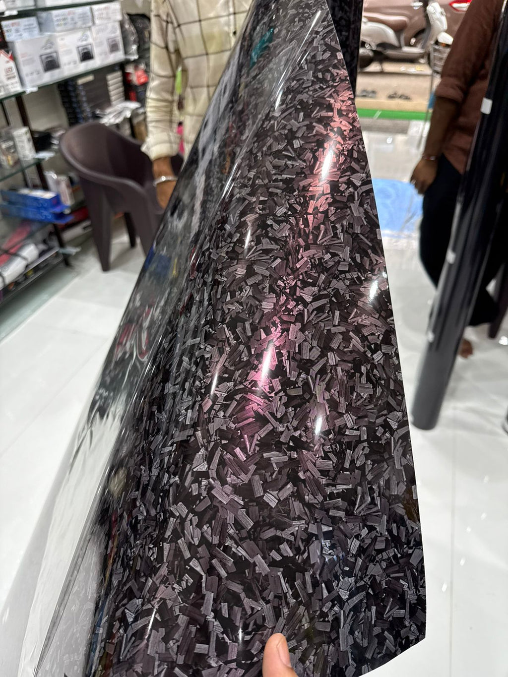 Black Forged Carbon With Redish Tint