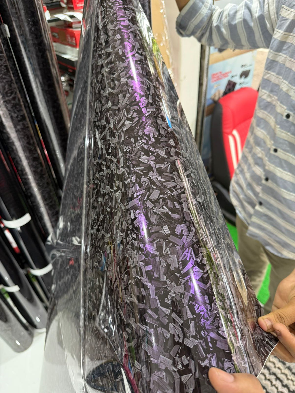 Black Forged Carbon With Purple Tint