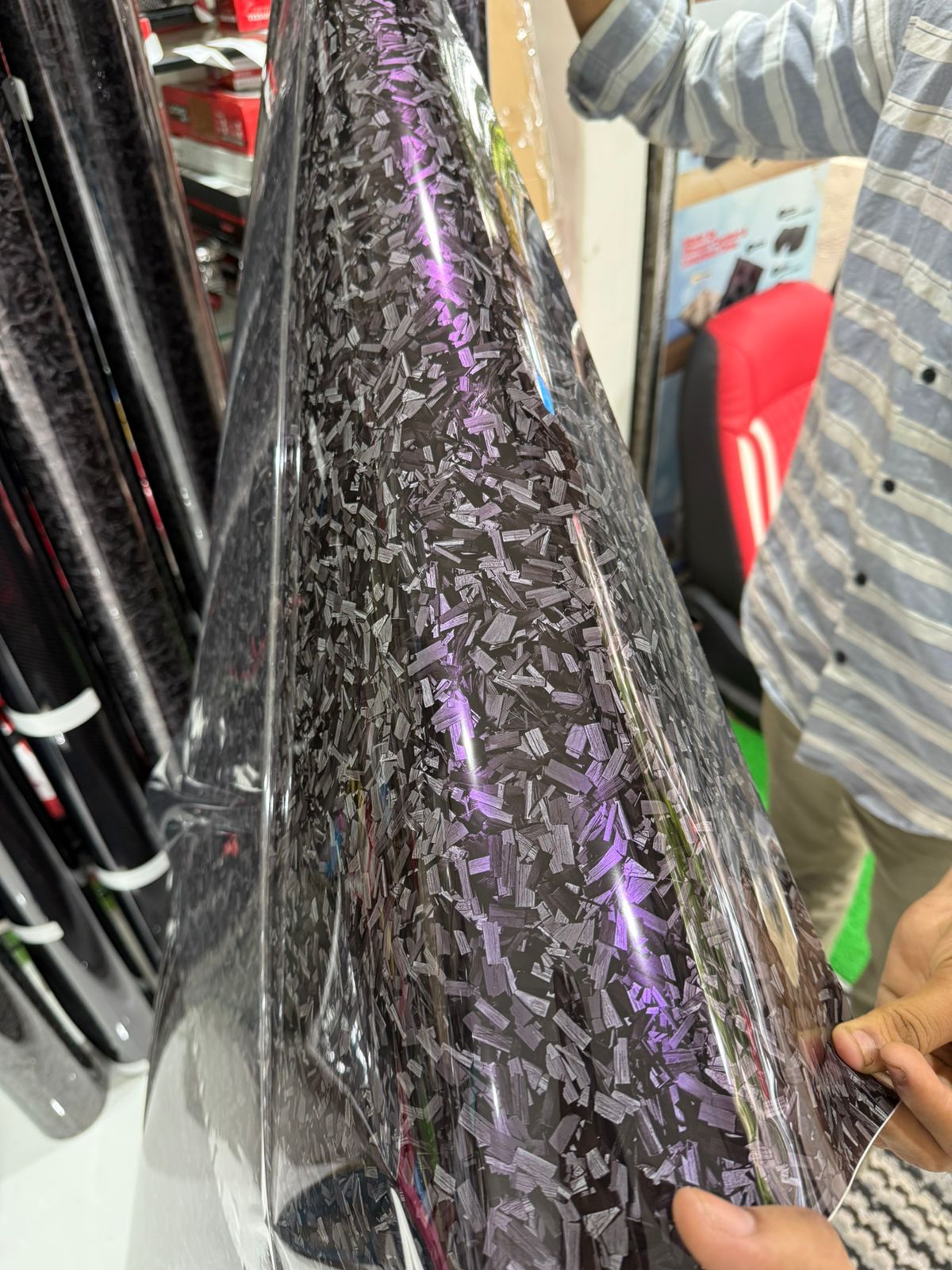Black Forged Carbon With Purple Tint
