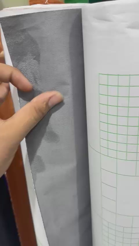 Grey Suede Car Interior Wrapping Fabric