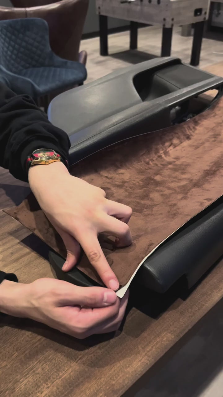 Brown Suede Velvet Car Interior  Wrapping Fabric Film