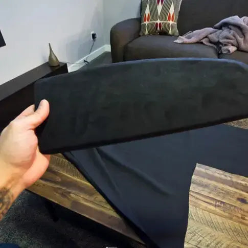 Black Suede Velvet Car Interior  Wrapping Fabric Film